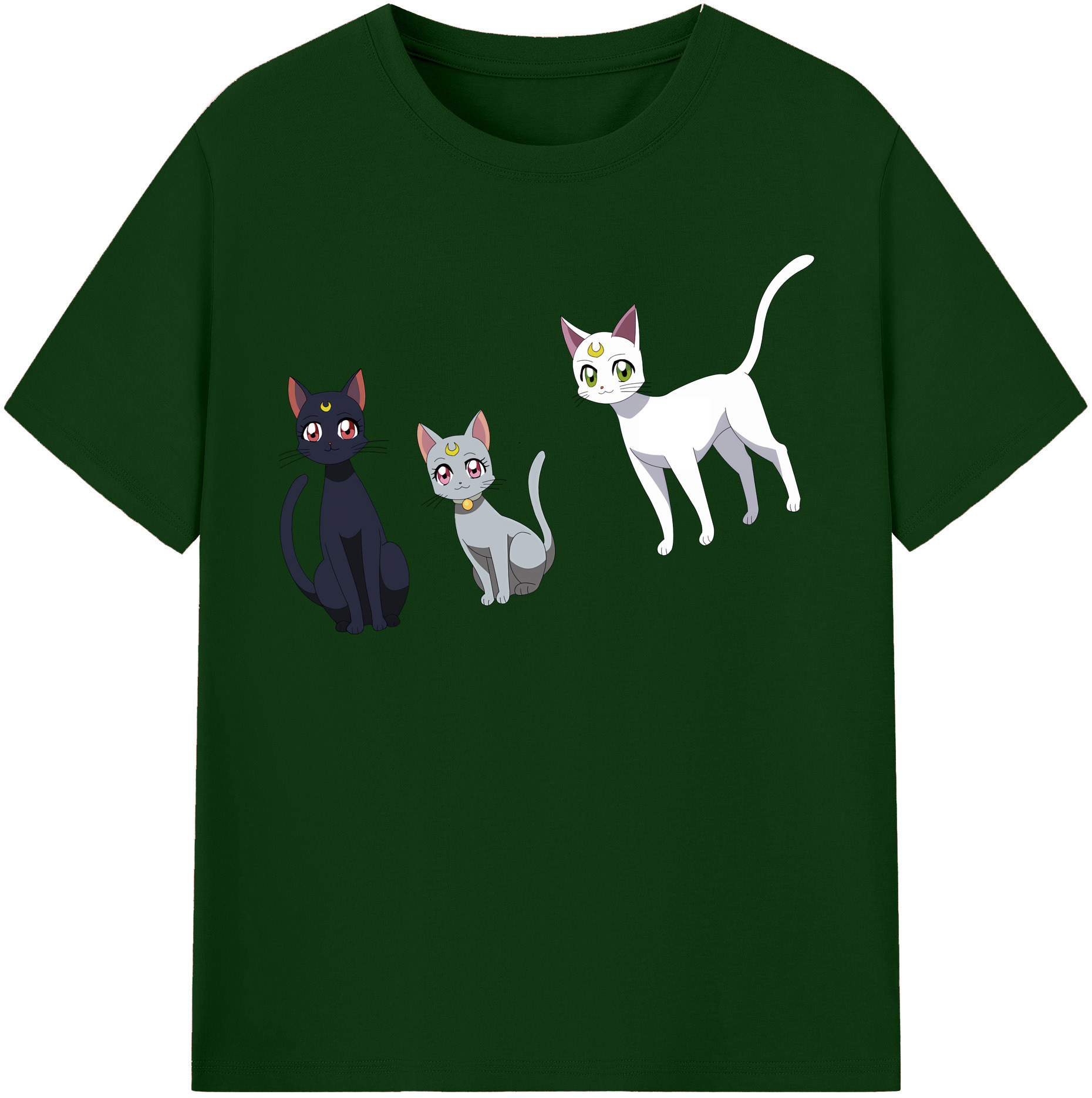 （画像用） 美少女戦士セーラームーン Sailor Moon 綿100％半袖Tシャツ（フロントプリント）
